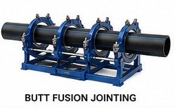 Wetpipe HDPE butt fusion jointing of PE100 pipe using a fusion welding machine